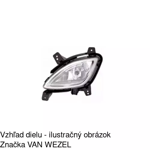 Hmlové svetlo - predné 40A129-E /POLCAR/ - obr. 2