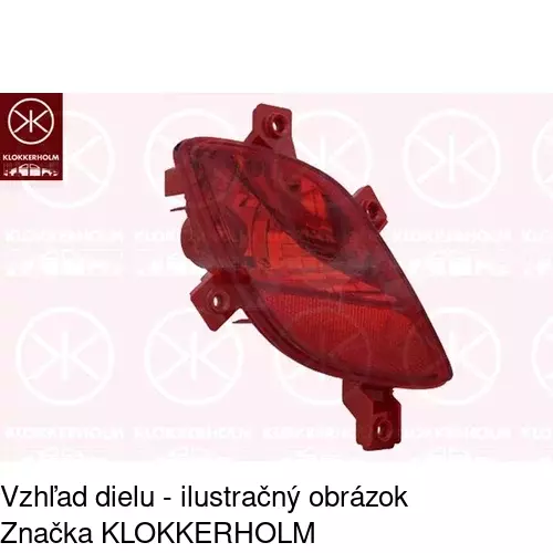 Hmlové svetlo - zadné 40C2971X /POLCAR/ - obr. 2