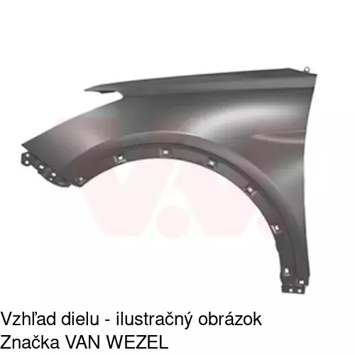 Predný blatník POLCAR 40X101