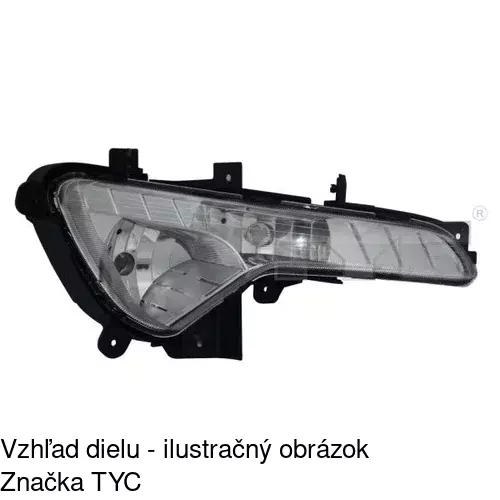 Hmlové svetlo - predné POLCAR 4104300E
