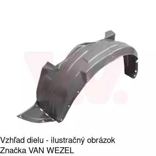 Podblatník (plast) POLCAR 4107FP1T