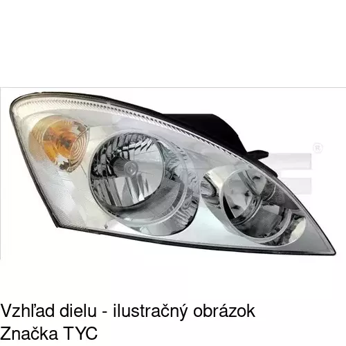 Hlavný reflektor POLCAR 411410-E