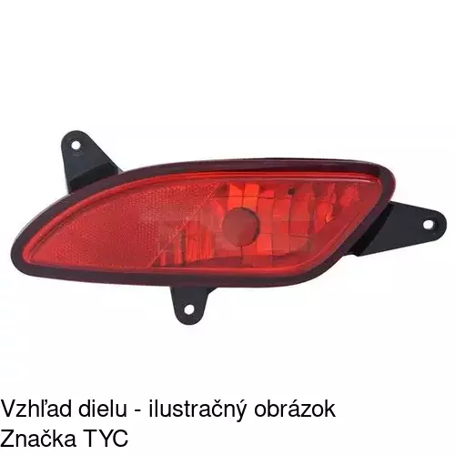 Hmlové svetlo - zadné POLCAR 411497-X