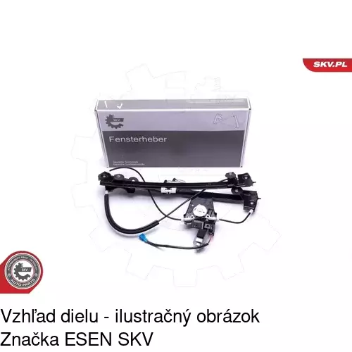 Elektrický mechanizmus okna dverí 4311PSE1 /POLCAR/ - obr. 5