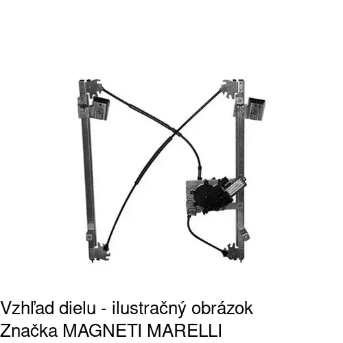 Elektrický mechanizmus okna dverí 4311PSE2 /POLCAR/ - obr. 2
