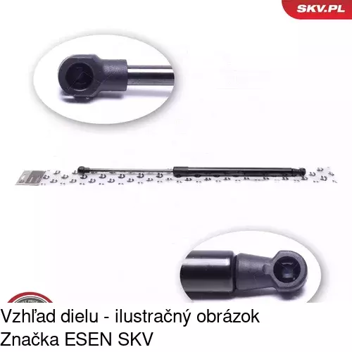 Plynová pružina 4324AB /POLCAR/ - obr. 3