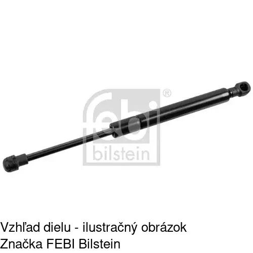 Plynová pružina 4332AS /POLCAR/ - obr. 1