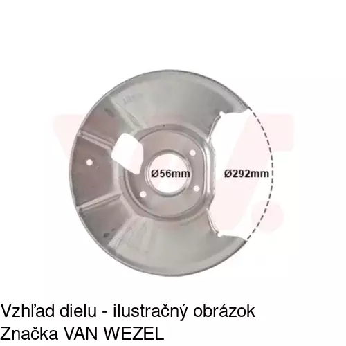 Brzdovy štít 4519OT-6 /POLCAR/ - obr. 3