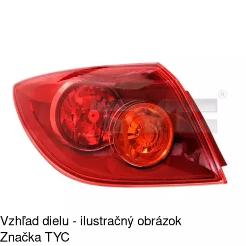 Zadné svetlo POLCAR 4541879E