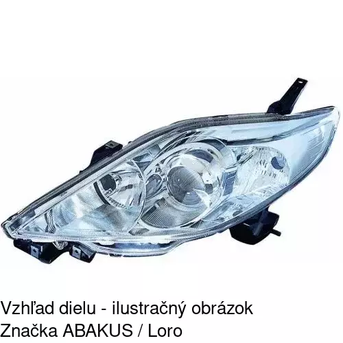 Hlavný reflektor 4550102E /POLCAR/ - obr. 1