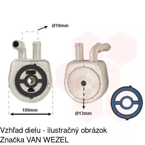 Chladiče oleja 4550L8-1 /POLCAR/ - obr. 2