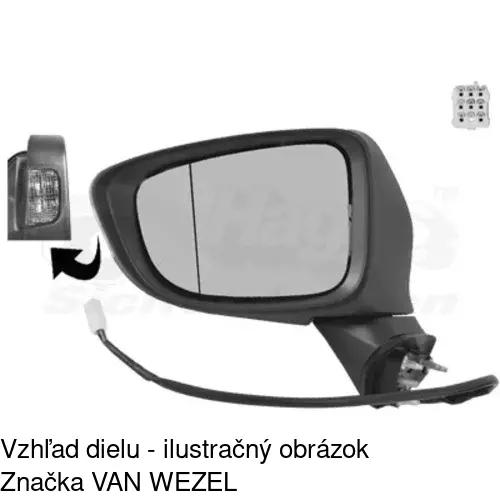 Vonkajšie zrkadlo 45D1524M /POLCAR/ - obr. 1