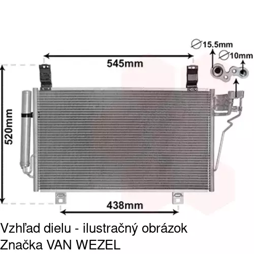 Chladiče klimatizácie 45X1K81K /POLCAR/ - obr. 2