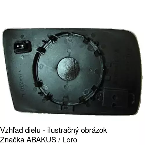 Sklo vonkajšieho zrkadla s držiakom 5002554E /POLCAR/ - obr. 1