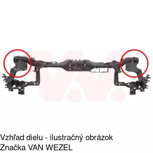 Predné čelo POLCAR 500604-Q