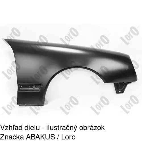 Predný blatník 501502-1 /POLCAR/ - obr. 1