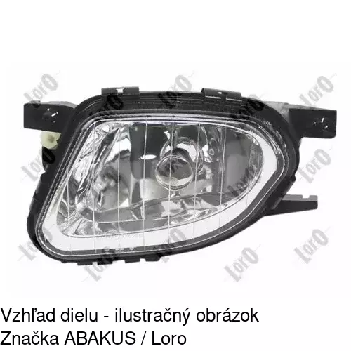 Hmlové svetlo - predné 501629-E /POLCAR/ - obr. 3