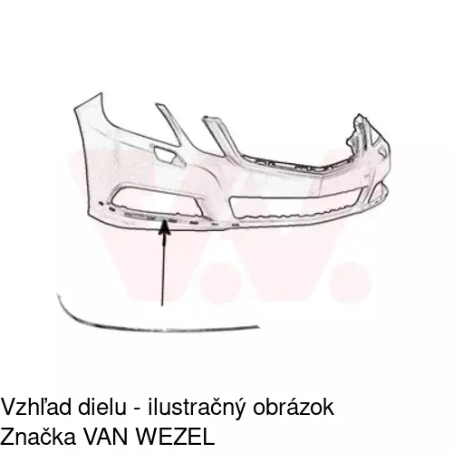Lišta nárazníka 501807-6 /POLCAR/ - obr. 1