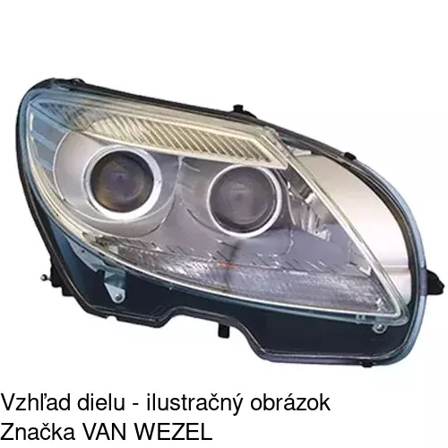 Hlavný reflektor 502910-U /POLCAR/ - obr. 1