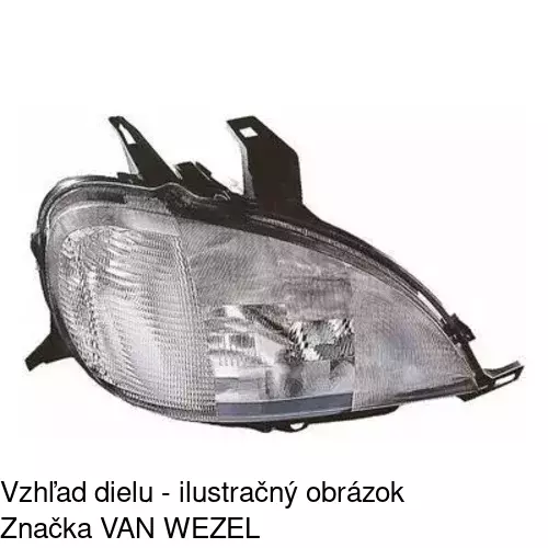 Hlavný reflektor 504410-H /POLCAR/ - obr. 3