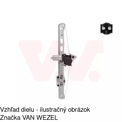 Mechanizmus sťahovania okna elektrický bez motora 5044PSG3 /POLCAR/ - obr. 1