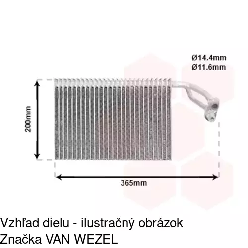 Výparník klimatizácie 5062P8-1 /POLCAR/ - obr. 2