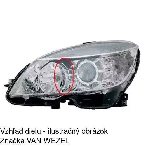 Hlavný reflektor 507009-E /POLCAR/ - obr. 5