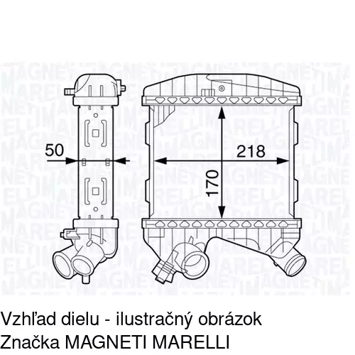 Chladiče vzduchu (Intercoolery) POLCAR 5095J82X
