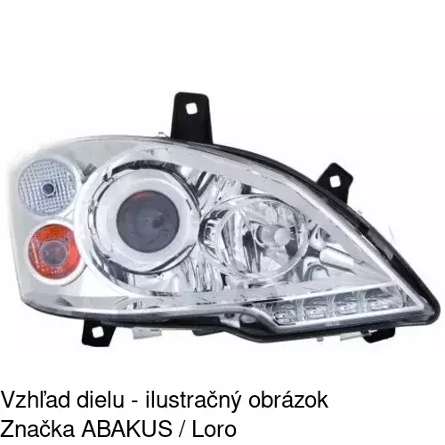 Hlavný reflektor 50N1101H /POLCAR/ - obr. 1