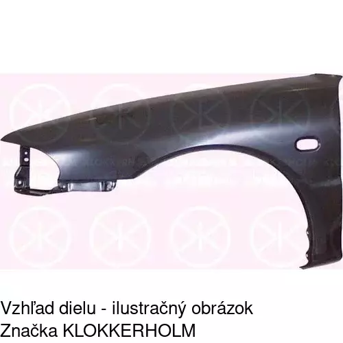 Predný blatník POLCAR 521701
