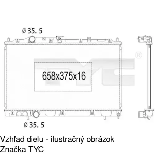 Chladiče vody POLCAR 5231081K