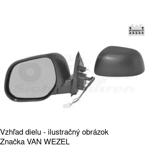 Vonkajšie zrkadlo 5266514M /POLCAR/ - obr. 4