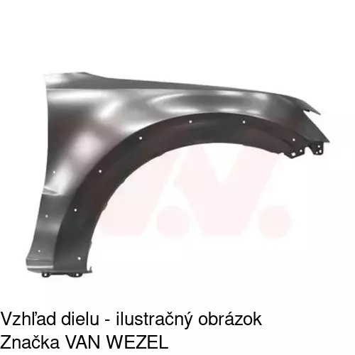 Predný blatník POLCAR 528702-1