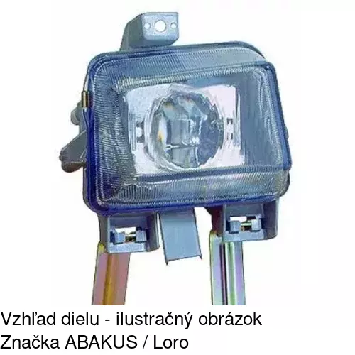Hmlové svetlo - predné 5507292E /POLCAR/ - obr. 2
