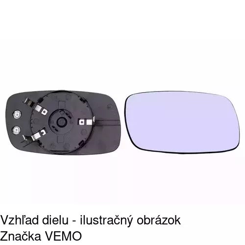 Sklo vonkajšieho zrkadla s držiakom 5507557M /POLCAR/ - obr. 3