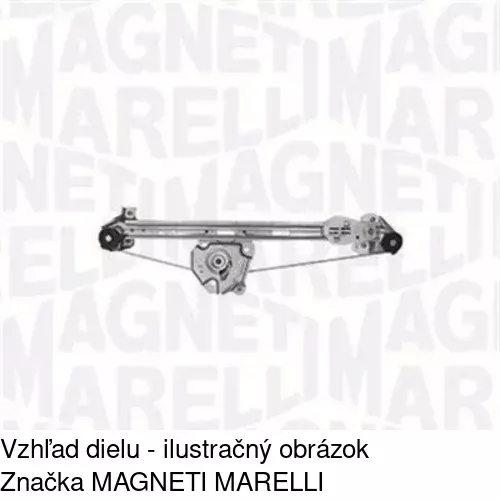 Mechanizmus sťahovania okna elektrický bez motora 5508PSG4 /POLCAR/ - obr. 2
