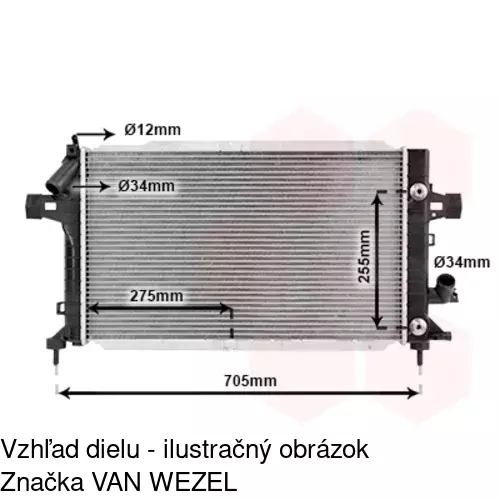 Chladiče vody 550908-9 /POLCAR/ - obr. 2