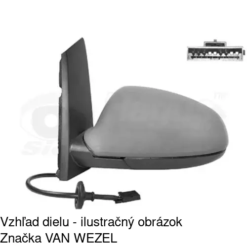 Rám vonkajšieho zrkadla 551154PE /POLCAR/ - obr. 5