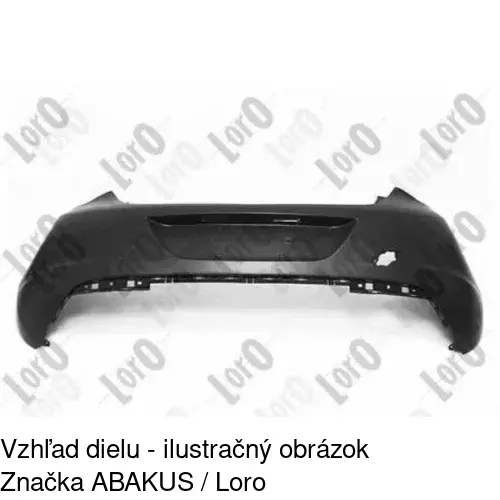 Zadný nárazník 551196 /POLCAR/