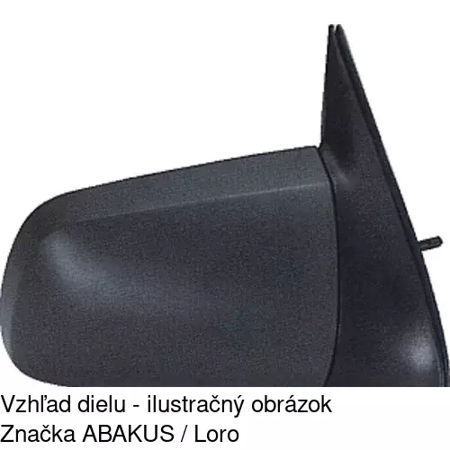 Sklo vonkajšieho zrkadla s držiakom 5514552E /POLCAR/ - obr. 5