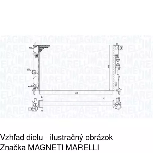 Chladiče vody 551608A4 /POLCAR/ - obr. 1