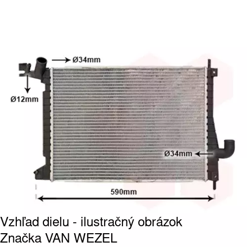 Chladiče vody 551608A7 /POLCAR/ - obr. 3