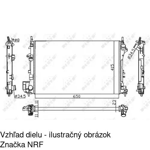 Chladiče vody 551808-4 /POLCAR/ - obr. 4