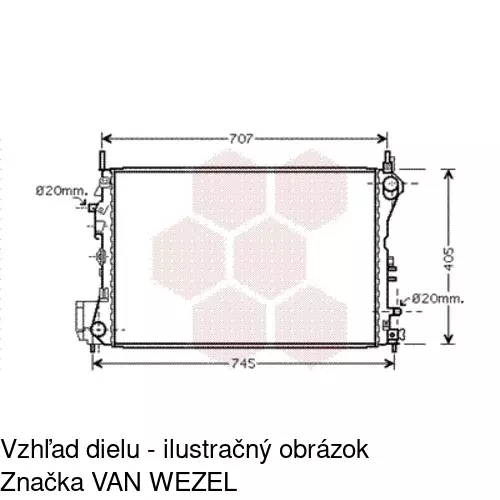 Chladiče vody 551808-7 /POLCAR/ - obr. 1