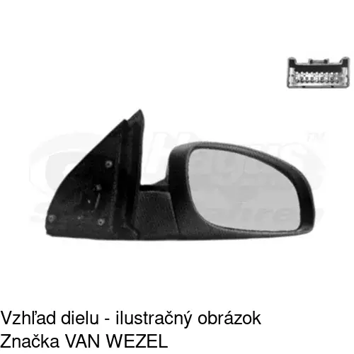 Vonkajšie zrkadlo 5518524M /POLCAR/ - obr. 3