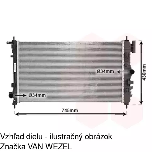Chladiče vody 5520086K /POLCAR/ - obr. 3