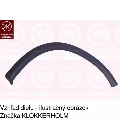 Lišta blatníka POLCAR 5555025R