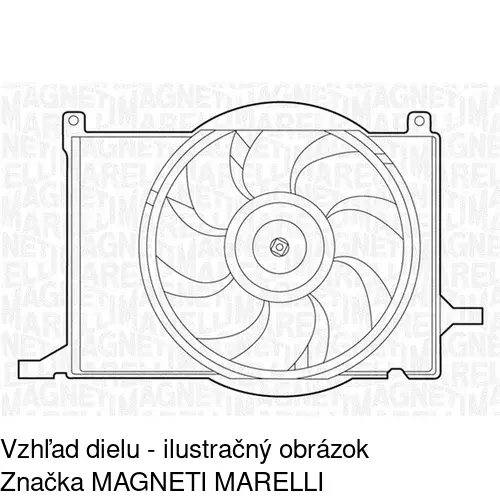 Ventilátor bez krytu / podpery 555523U4 /POLCAR/ - obr. 3