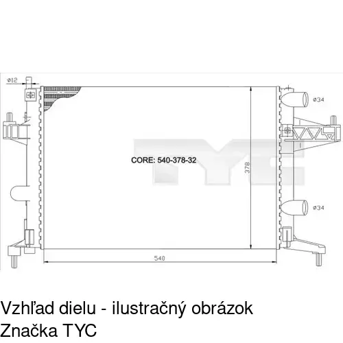 Chladiče vody POLCAR 555608A1