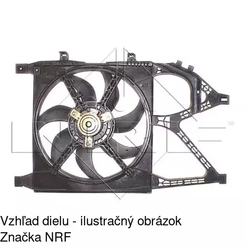 Ventilátor bez krytu / podpery 555623U2 /POLCAR/ - obr. 3